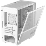 Deepcool ch360 digitalt mini tårnhus (hvid | 1x USB-A | 1x USB-C | RGB | hærdet glas)