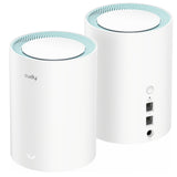 Cudy ac1200 gigabit mesh wi-fi system (2-pack) mesh router (hvid)
