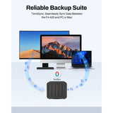 Terramaster f4-425 nas (sort, 1x 2,5 GBE, HDMI, USB)