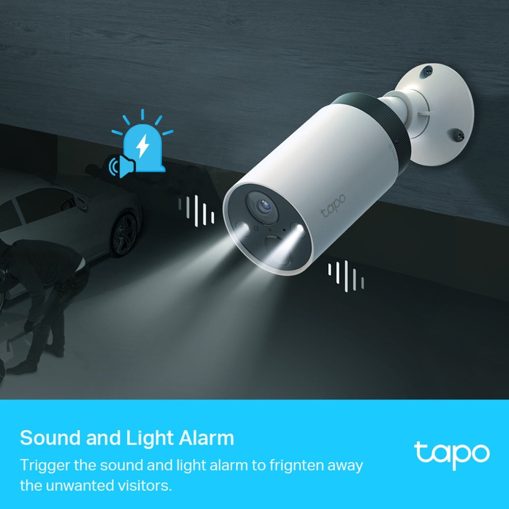 Tp-link tapo c420s1 sikkerhedskamera (hvid, 2k qhd, ip65)