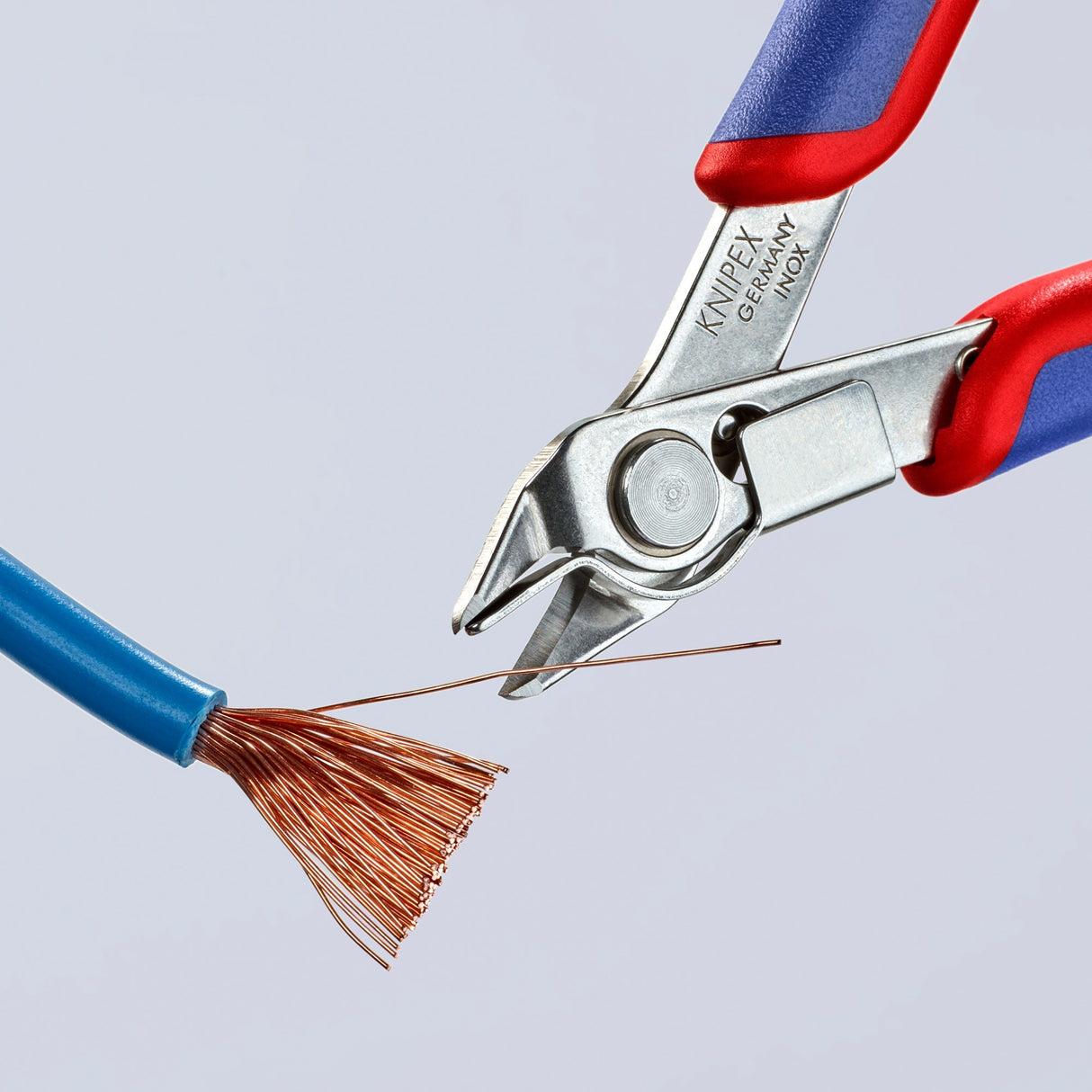 Knipex elektronisk super Knips 78 13 125 elektroniktang (rød blå)