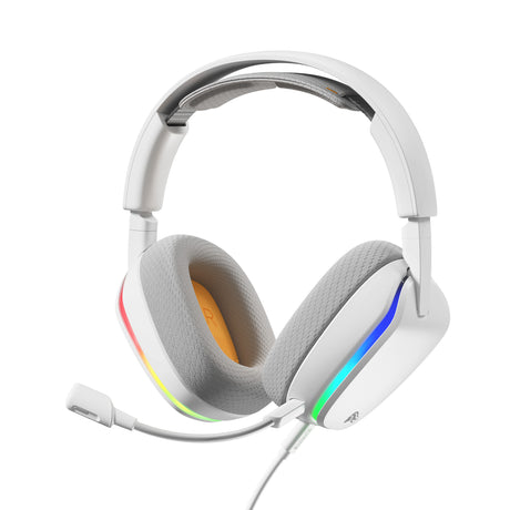 Glorious GHS Eternal RGB - Stereo RGB Gaming Headset Over-Ear Gaming Headset (hvid, pc, PS5, PS4, Switch, USB-C)
