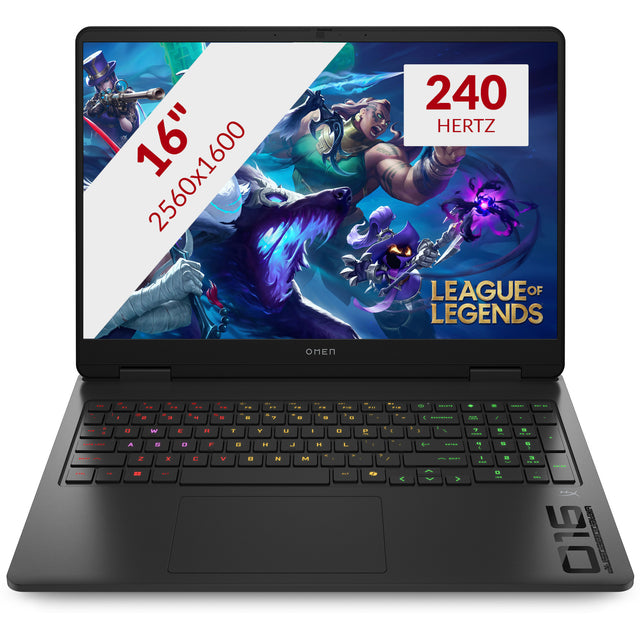 Omen 16-an0077nd (ch4m7ea) 16 gaming bærbar computer (sort | ultra 7 255h | rtx 5070 | 32 GB | 1 TB SSD)