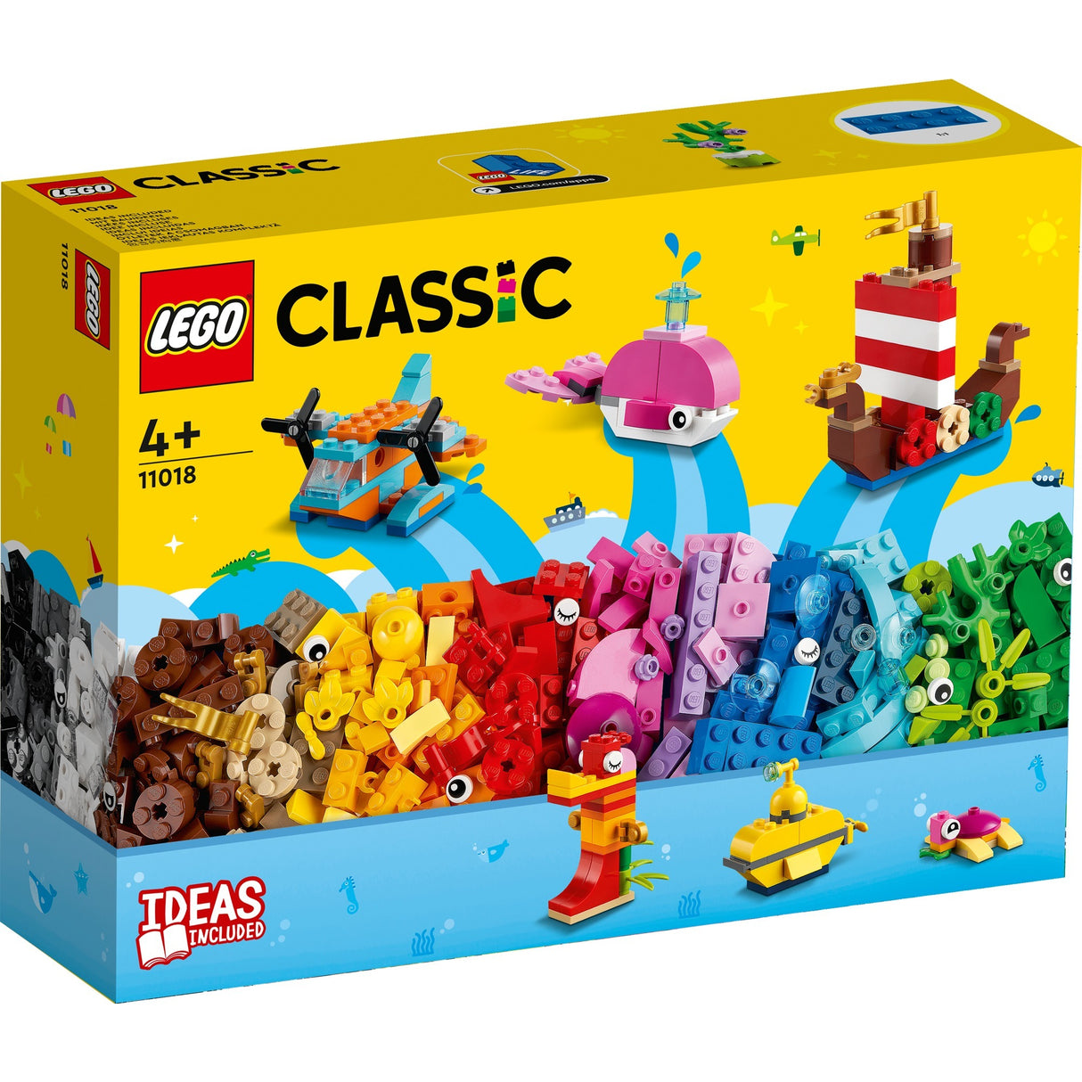 Lego classic - kreativt hav sjovt byggelegetøj (11018)