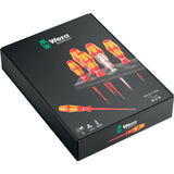 Wera 160 er 7 skruetrækkersæt Kraftform plus serie 100 (rød gul, enpolet fasetester, holder, 7 stk.)