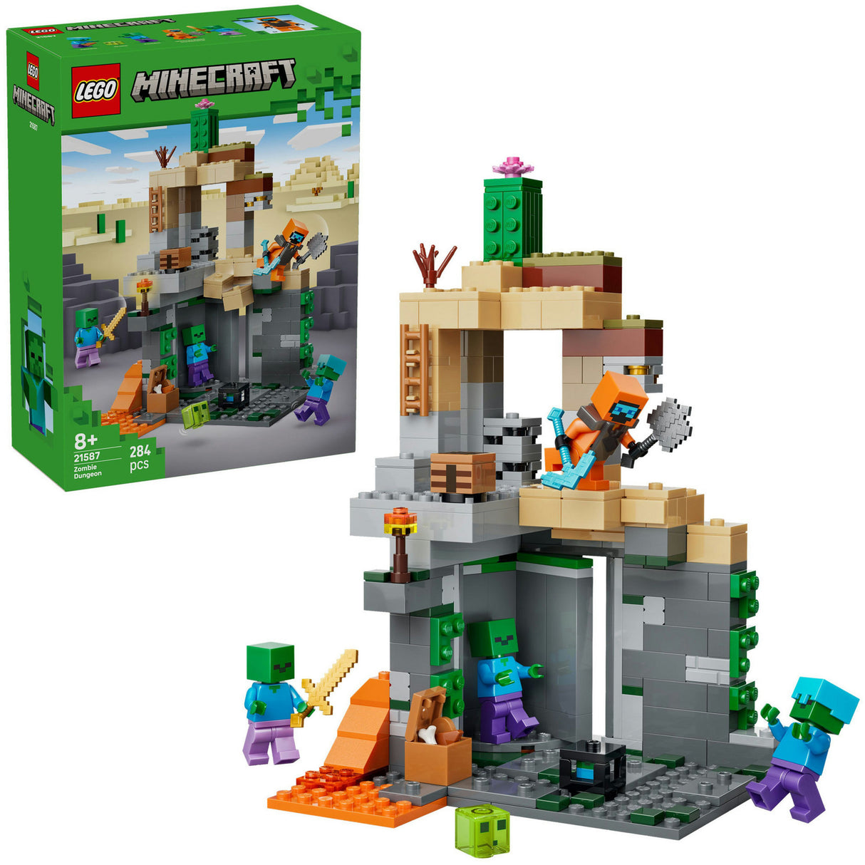 Lego minecraft 21587 zombie fangehul