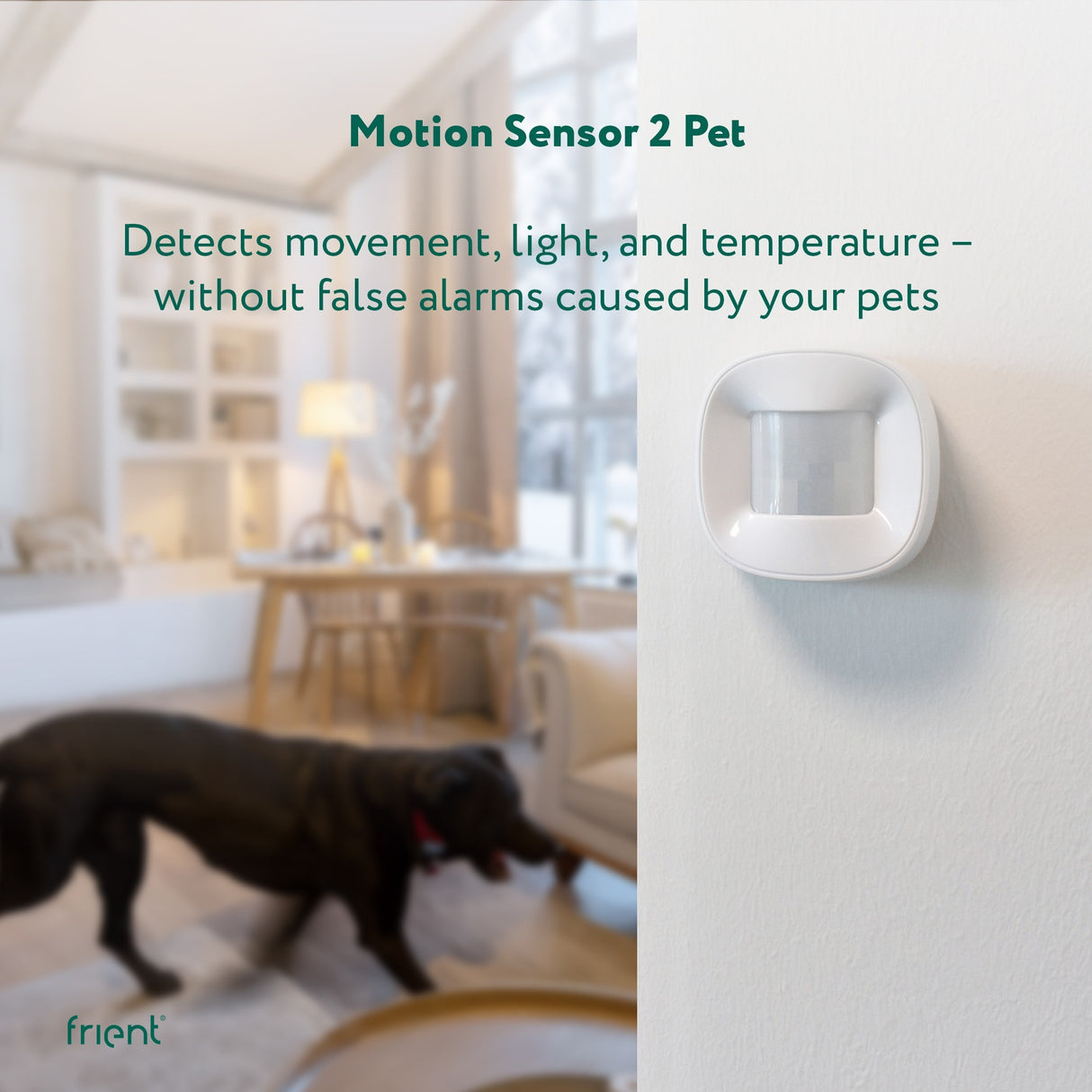 Frient bevægelsessensor 2 kæledyrsbevægelsesdetektor (hvid, zigbee 3.0)