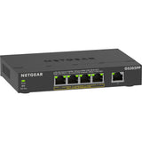 Netgear 5-ports gigabit ethernet poe+ unmanaged switch (gs305pp) (sort)
