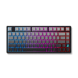 Mchose z75s mountains gradient flame orange metal topcover trådløst mekanisk rgb-tastatur (sort, us-layout (qwerty), ttc flame orange, 75%, rgb, hot swap, sidegraveret pbt, trådløs | bluetooth | usb-c)