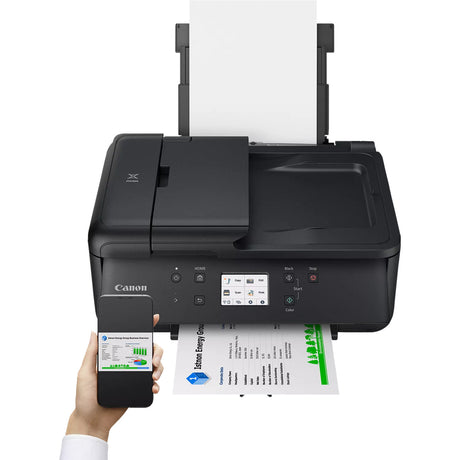 Canon pixma tr7650 all-in-one inkjetprinter met faxfunctie (zwart, usb, wi-fi, kopie, scan, fax)