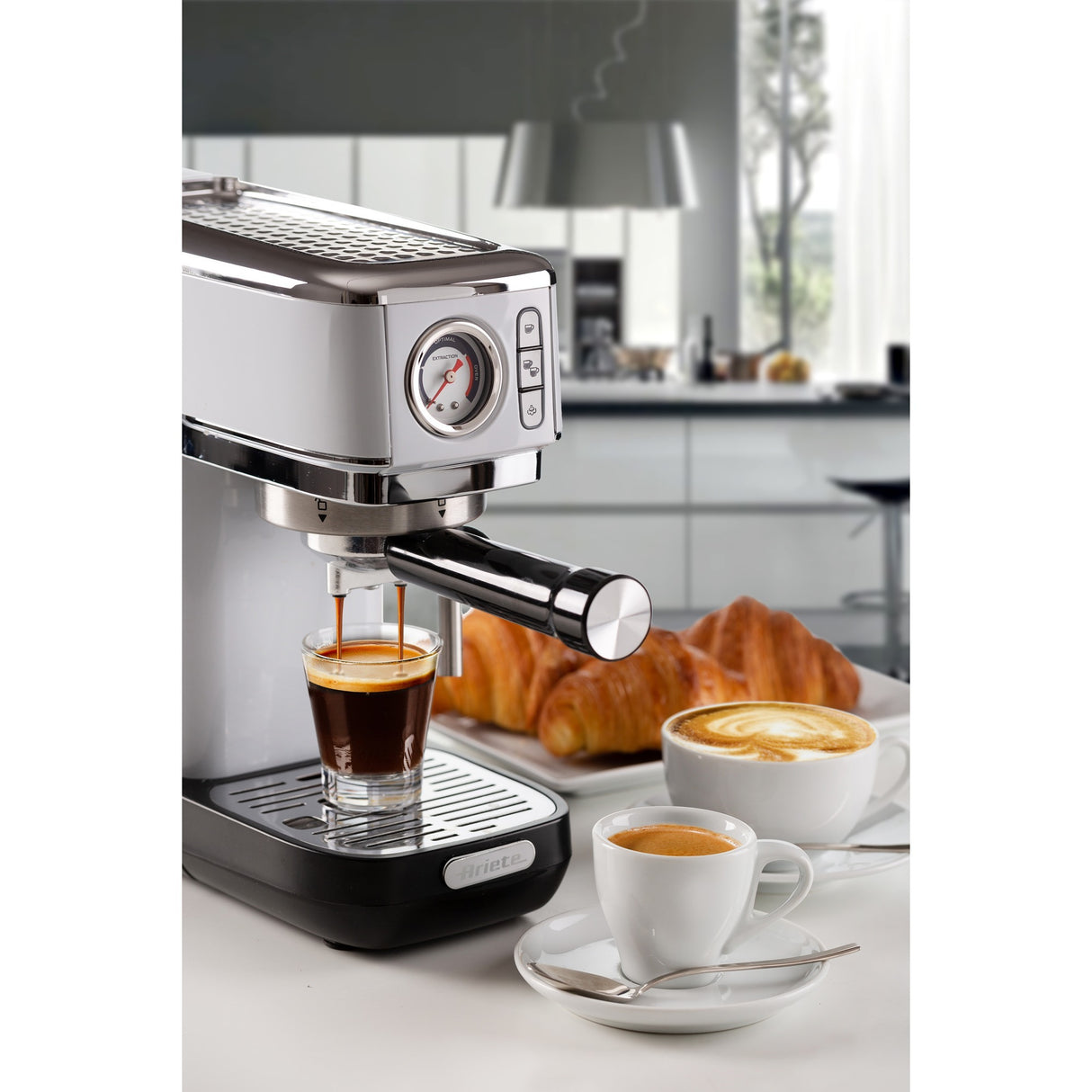 Ariete moderna espresso slim 1381 14 espressomaskine (hvid)