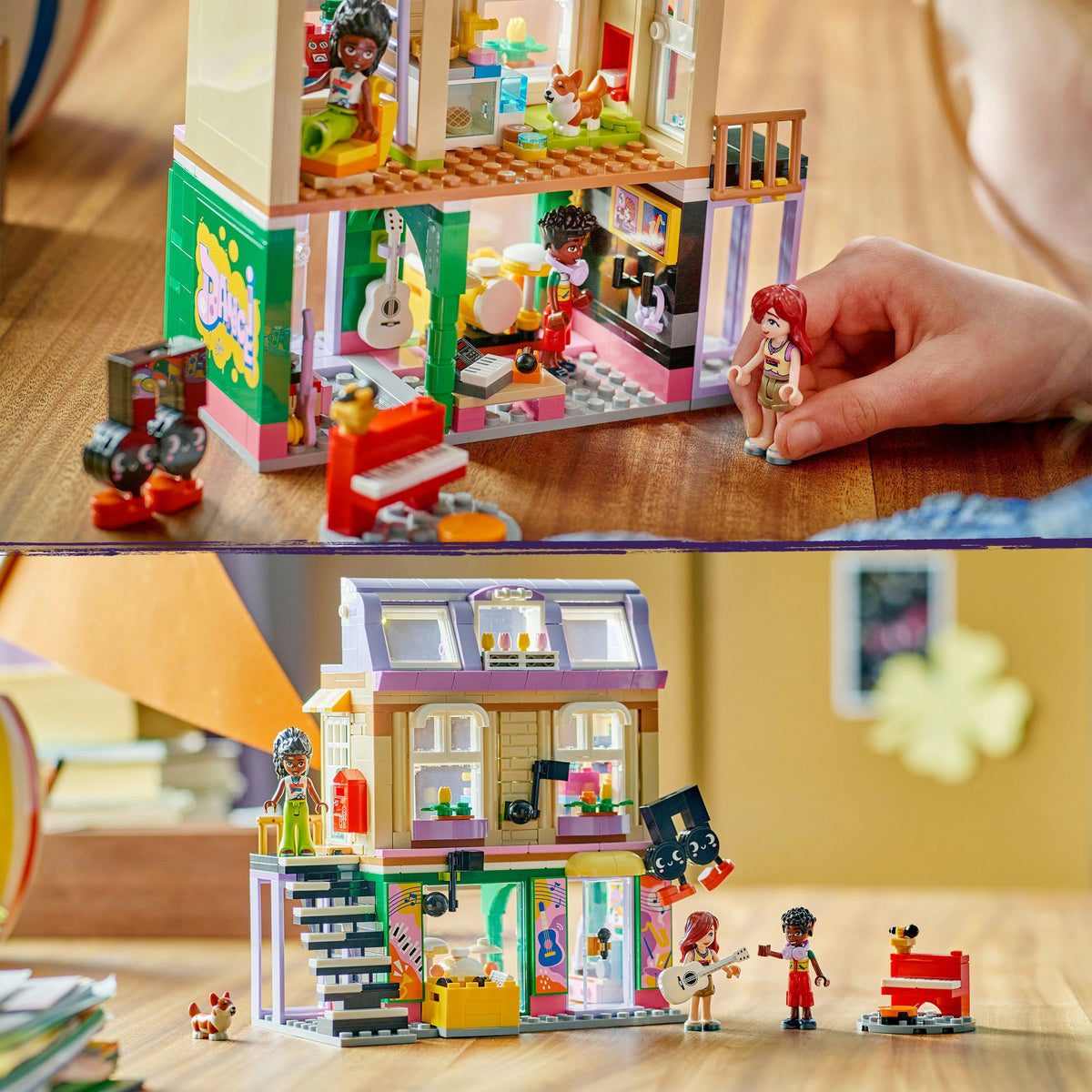 Lego friends musikbutik og boligbyggesæt til børn - 42653