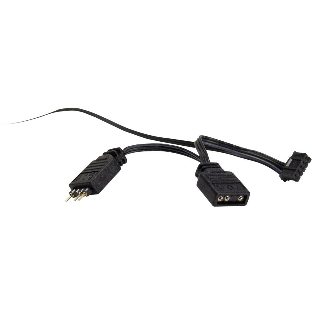 Inter-tech argus rs-061 rgb kabinet blæser (120 x 120 x 25 mm, pwm)