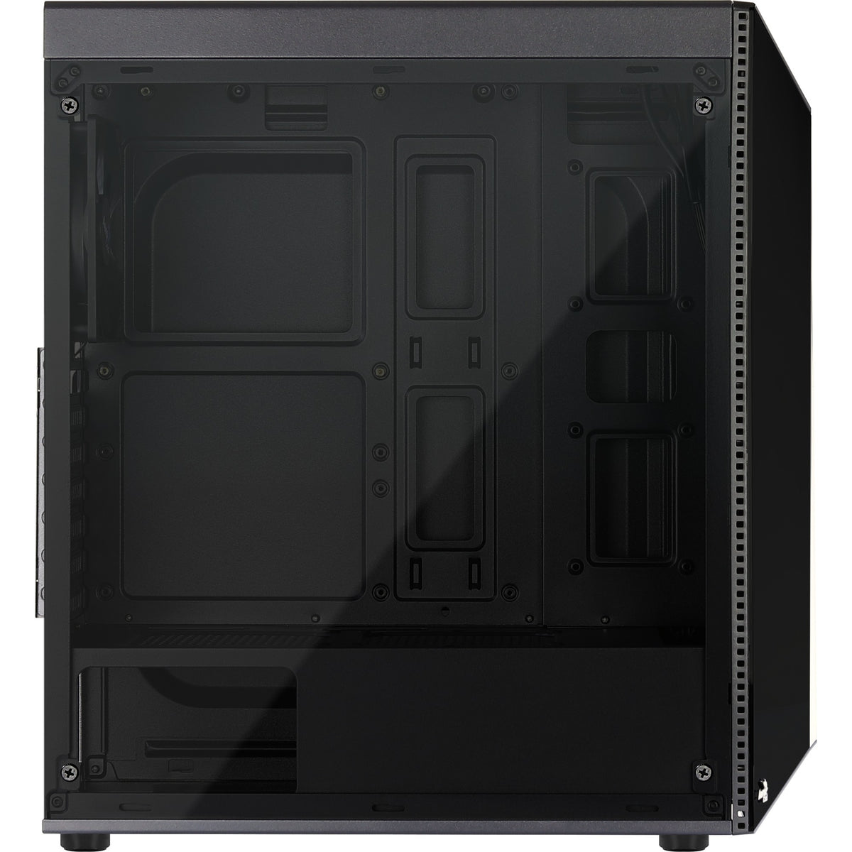 Aerocool shard midi tårnhus (sort | 3x USB-A | RGB | vindue)