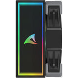 Sharkoon a40 rgb cpu køler (sort, 4-benet pwm blæserstik)