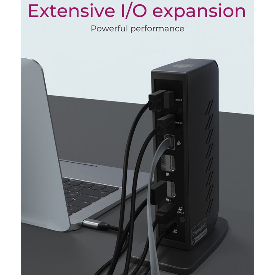 Icy box ib-dk2252ac dockingstation (sort, USB-A, HDMI, skærmport)