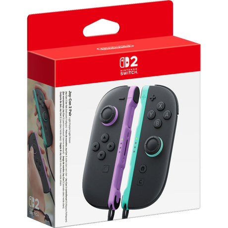 Nintendo joy-con 2 controllerset (lichtpaars lichtgroen)