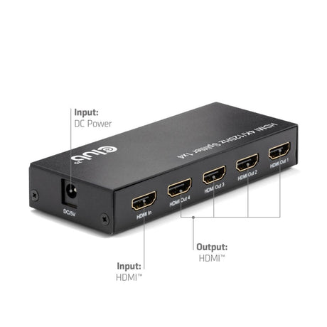 Club 3D HDMI splitter 1x > 4x HDMI 4K 120Hz (sort)