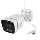 Foscam v8p, 4k 8mp dual-band wifi sikkerhedskamera (hvid, med lyd- og lysalarm)