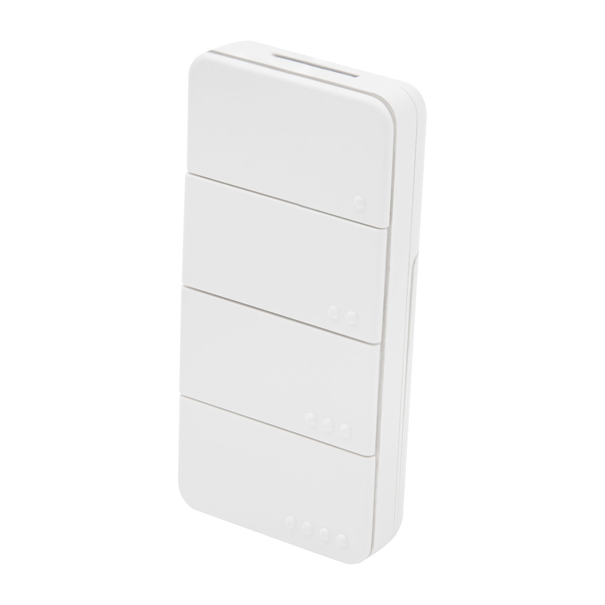 Shelly blu rc button 4 zb afstandsbediening (wit, bluetooth 5 (le), zigbee)
