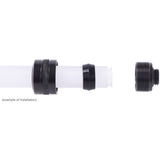 Alphacool eiszapfen pro 13 mm hårdt rørfitting g1 4 - dyb sort forbindelse (sort (mat))