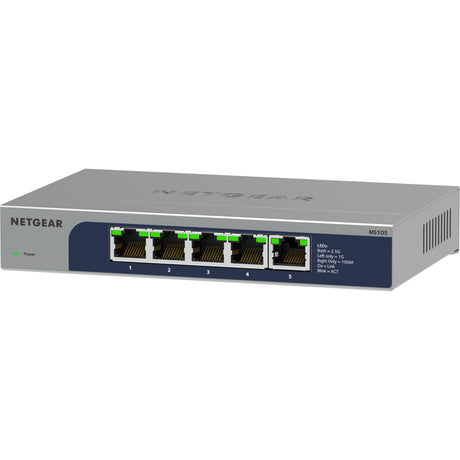 Netgear 5-Port Multi-Gigabit 2.5G Ethernet Unmanaged Switch, MS105 (grå)