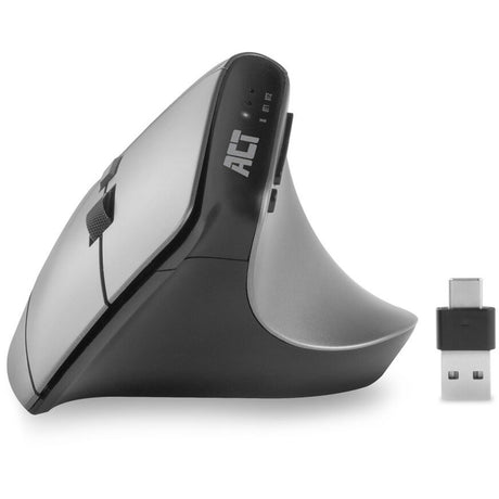 Akt trådløs ergonomisk mus med Bluetooth og USB-C USB-A