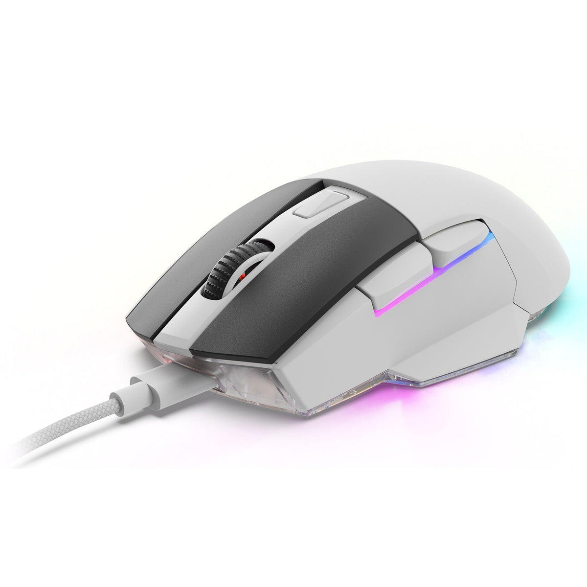 Sharkoon skiller sgm50w gaming mus (hvid, 400 - 6400 dpi, rgb LED'er)