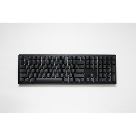 Ducky zero 6108 klassisk sort rgb mekanisk gaming-tastatur (sort, us-layout (qwerty), cherry mx2a speed silver, 100%, rgb-lysdioder, double-shot pbt, hot swap, 2,4ghz | bluetooth | usb-c)