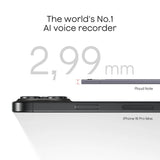 Plaud note diktermaskine (sort, 64 GB, Bluetooth (BLE 5.2), Wi-Fi (2,4 GHz))