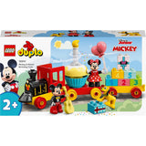 Lego duplo disney mickey minnie fødselsdagstog, bygbart legetøj til småbørn 10941