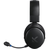 Mchose v9 trådløst over-ear gaming headset (sort, pc laptop playstation switch smartphone, 2,4 g bluetooth kabelført type-c)