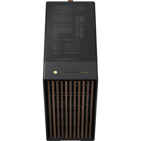 Fractal Design North XL RC Charcoal Black TG Dark Midi Tower Housing (sort træfarve | 2x USB-A | 1x USB-C | hærdet glas)