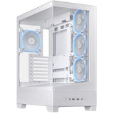 Asus a31 plus midi tårnhus (hvid | 2x USB-A | 2x USB-C | hærdet glas)