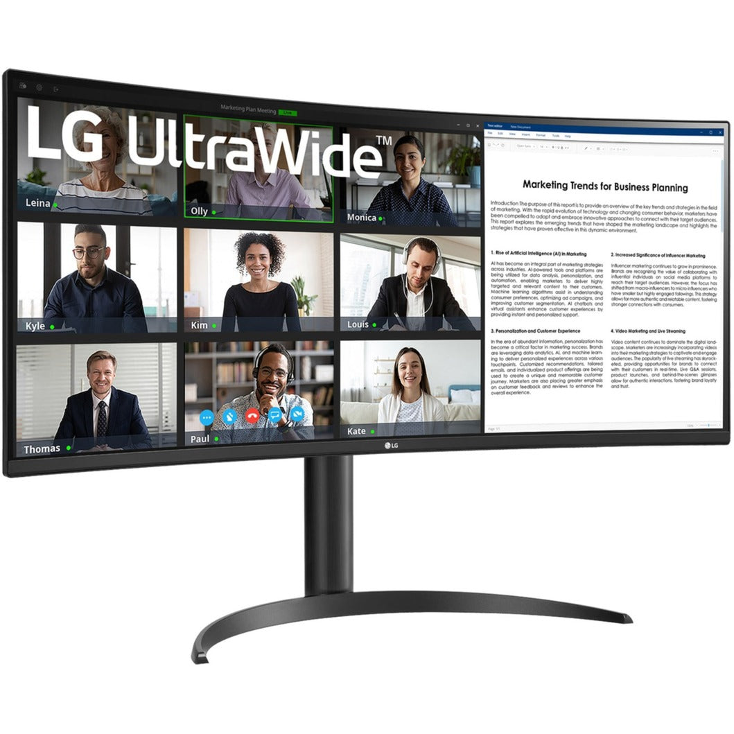 LG ultrawide 34wr50qk-b 34 buet skærm (sort, 2x HDMI, skærmport)