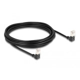 Delock rj45 netværkskabel cat.6a s ftp slim 90° nedad nedad vinklet 5 m kabel (sort)