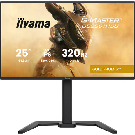 Iiyama G-Master Gold Phoenix GB2591HSU-B1 24.5 gaming-skærm (sort (mat), 320 Hz, HDMI, DisplayPort, USB, lyd)