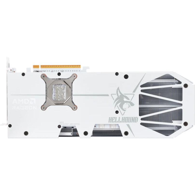 Powercolor Radeon RX 9070 XT Hellhound Spectral White 16GB GDDR6 grafikkort (hvidt, RDNA4, GDDR6, 3x Display Port, 1x HDMI)
