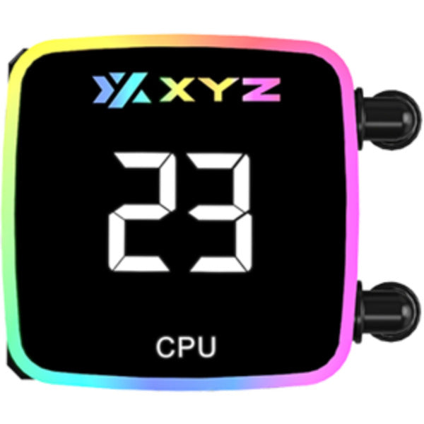 Xyz pc gear aquapulse aio 360 vandkøling (sort, argb, pwm)
