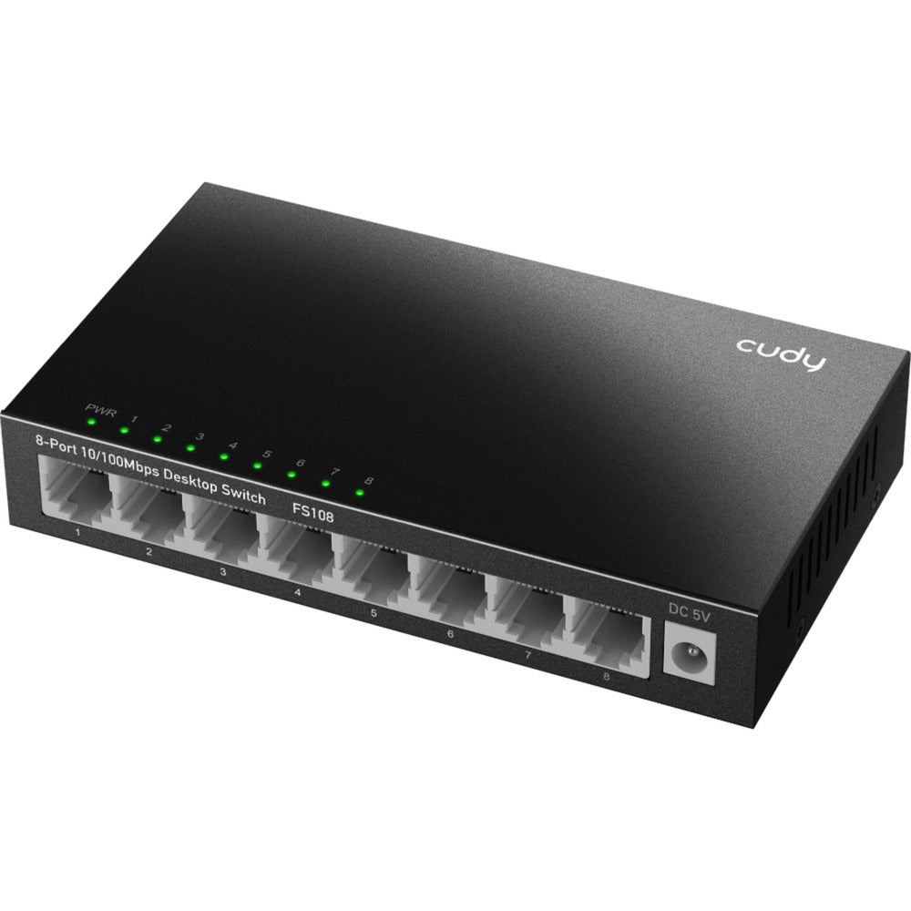Cudy 8-ports 10 100 mbps desktop switch (sort)