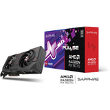 Sapphire Radeon RX 9070 Pulse grafikkort (sort, 2x skærmport, 2x HDMI, RDNA4)