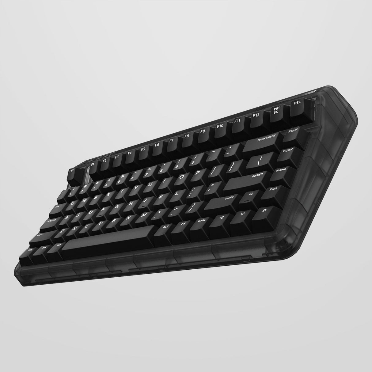 Iqunix og80 mørk side trådløst mekanisk tastatur (sort, us layout (qwerty), gateron brun, 80% (tkl), rgb lysdioder, hot-swappable, pbt, 2.4ghz | bluetooth 5.1 | usb-c)