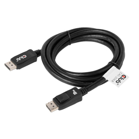 Club 3D Displayport 1.4 Vesa certificeret kabel han-han (sort, 2 meter, 8k 60hz, 32,4gbps)