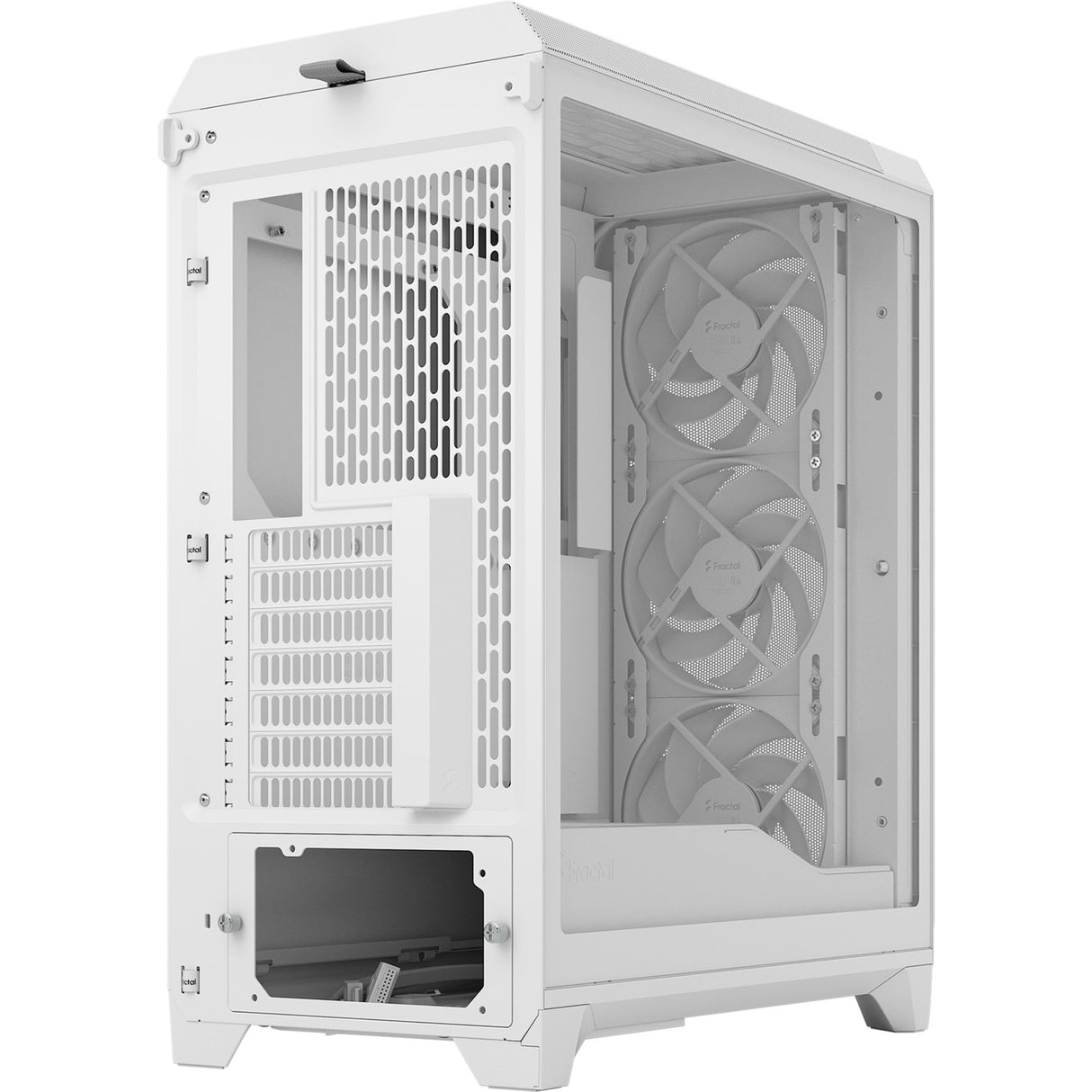 Fractal design meshify 3 midi tårnhus (hvid | 2x USB-A | 1x USB-C | hærdet glas)