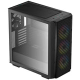 Deepcool CG540 midi tårnhus (sort | 2x USB-A | vindue)
