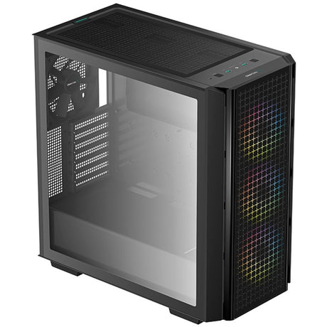 Deepcool CG540 midi tårnhus (sort | 2x USB-A | vindue)