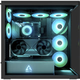 Arctic xtender vg midi tårnhus (sort | 2x USB-A | 1x USB-C | RGB | hærdet glas)