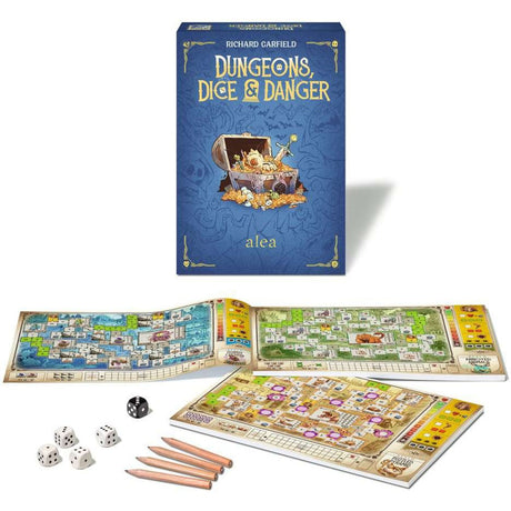 Ravensburger fangehuller, terninger og farebrætspil (engelsk, 1 - 4 spillere, 30 - 45 minutter, fra 12 år)