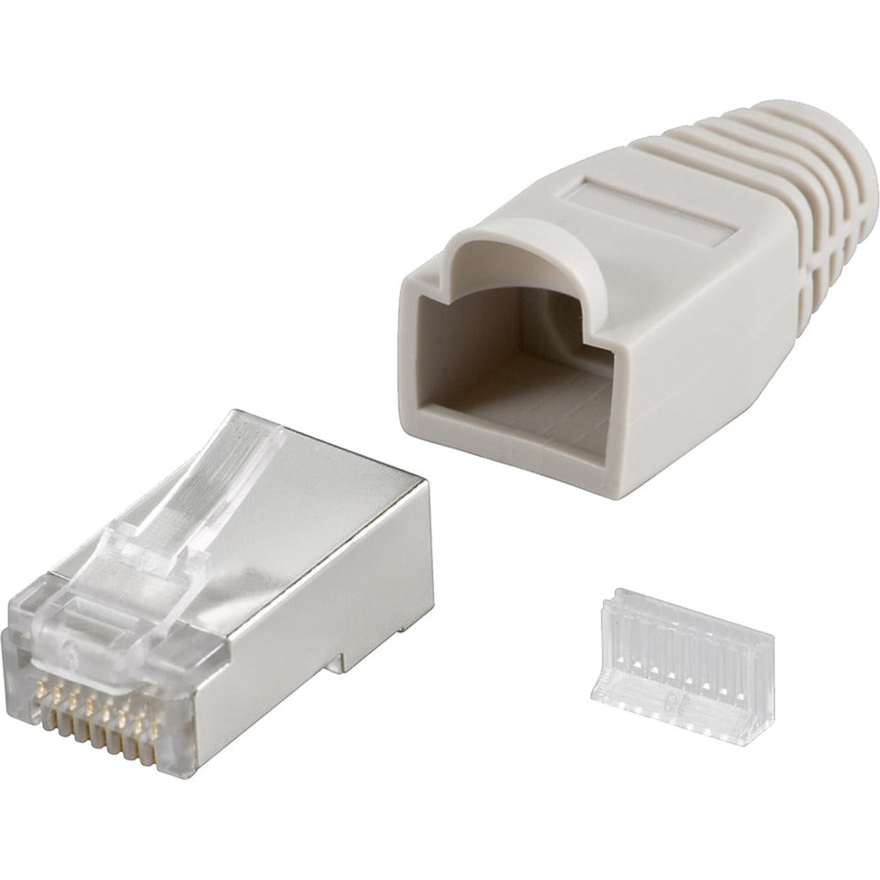 Goobay rj45 stik, cat 5e stp stik (grå, 10 stk.)