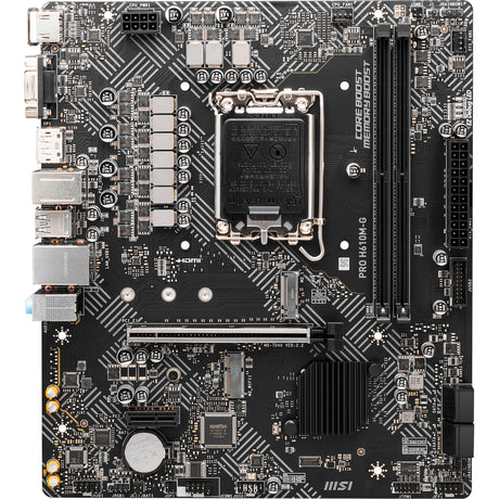 MSI Pro H610M-G Socket 1700 bundkort (GB-LAN, lyd, µATX)